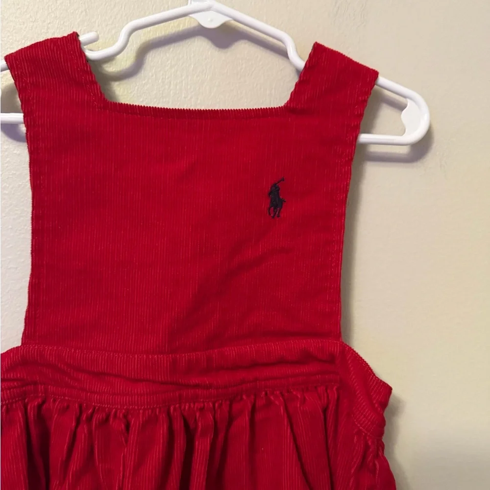 Ralph Lauren Red Corduroy Dress